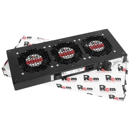 Модуль вентиляторный Rem R-FAN-3T-9005, 230V, 3 вентилятора, 130 дБ, черный Модуль вентиляторный Rem R-FAN-3T-9005, 230V, 3 вентилятора, 130 дБ, черный