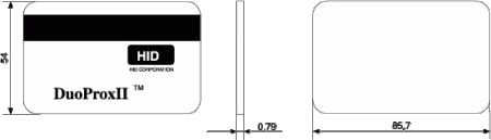 Бесконтактная карта HID DuoProx II -1336 Бесконтактная карта HID DuoProx II -1336