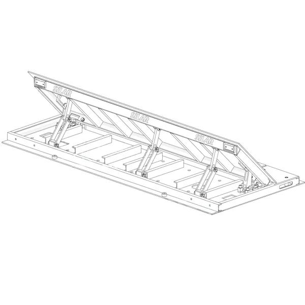 Дорожный блокиратор Silar ПЗП 3000ЭМЗ с центральным приводом, электромеханический заглубляемый