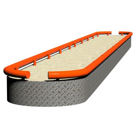 Отбойник радиусный ParkStyle для нестандартного островка безопасности 4 м