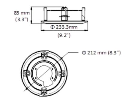 Внутрипотолочный кронштейн HikVision DS-1671ZJ-SD11 для скоростных потолочных камер