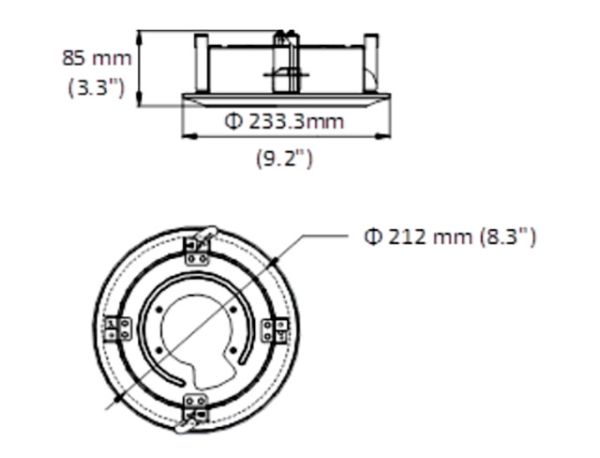 Внутрипотолочный кронштейн HikVision DS-1671ZJ-SD11 для скоростных потолочных камер