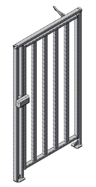 Калитка полноростовая окрашенная Oxgard К-10 (левая)