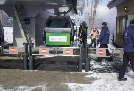 Калитка электромеханическая двухсторонняя Ростов-Дон К32Д-01 НЕРЖ (без дуги)