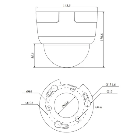 PTZ-видеокамера 5Мп RVi-2NCRX53815 (5.3-79.5)