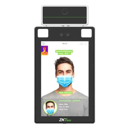 Терминал распознавания лиц ZKTeco ProFaceX [TI] [ID/WIFI] с функцией измерения температуры тела