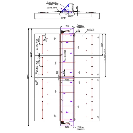 Дорожный блокиратор Silar ПЗП 5000ЭМН с боковым приводом, электромеханический накладной