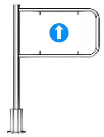 Механическая односторонняя калитка с пружинным возвратом Oxgard К-11 (левая), L=1200 мм