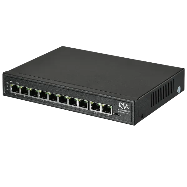PoE-коммутатор RVi-1NS08F-2T неуправляемый сетевой