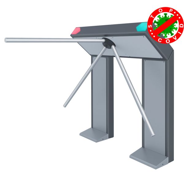 Турникет-счетчик STOP-COVID двухстоечный Rusgate T3-NO-BF v.1.2 (с планками Антипаника)