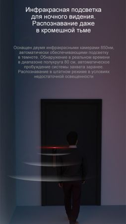 Электронный биометрический замок Moorgen T5+, Гардиан 32.21, кристаллы Сваровски, видеоглазок, Face-ID, Wi-Fi