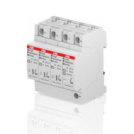 Ограничитель перенапряжения АВВ OVR T2 3N 40 275 P QS (класс II) 40кА 275В 3P+N 2CTB803973R1100