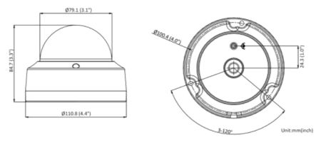 Уличная антивандальная IP-камера 4Мп HiWatch IPC-D042-G2/S (2.8 мм)