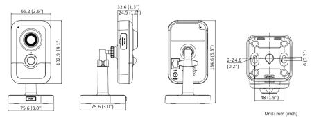 Компактная IP-видеокамера 4Мп HikVision DS-2CD2443G2-I (4 мм) с технологией AcuSense