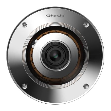 Панорамная антивандальная Fisheye IP-видеокамера 12Мп Wisenet XNF-9010RS (1.08 мм) в корпусе из нержавеющей стали