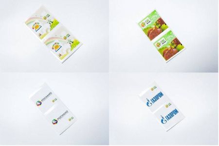 Пассивная метка M50x50 UHF матовая бумажная наклейка под печать