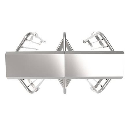 Турникет полноростовой двухпроходной ZKTeco FHT2311D 3-х лопастной (120°), с RFID считывателями