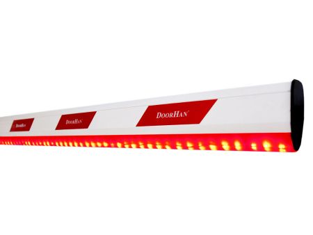 Стрела алюминиевая DoorHan Boom-4-LED c подсветкой для шлагбаума Barrier-4000