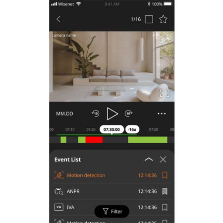 Бесплатное программное обеспечение Wisenet Mobile для Android / iOS
