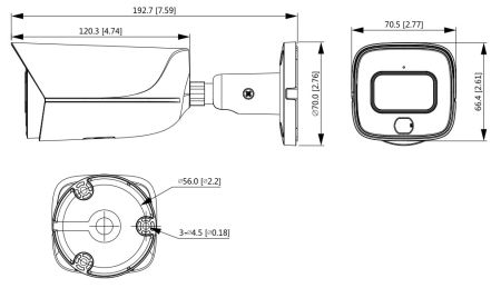 IP-видеокамера уличная 2Мп Dahua DH-IPC-HFW3249EP-AS-LED-0280B