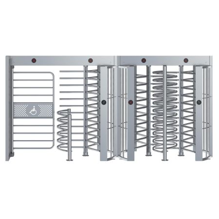 Полноростовой роторный турникет Блокпост Спектр СТ 3 с калиткой для велосипеда