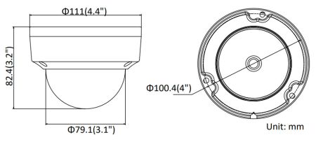Антивандальная IP-камера 8Мп HikVision DS-2CD2183G0-IS (2.8 мм) с EXIR-подсветкой 30м, черная