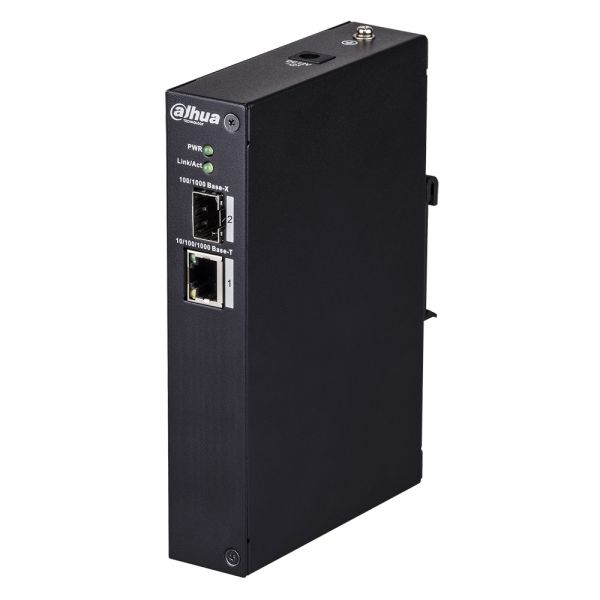 Медиаконвертер Dahua DH-PFS3102-1T, гигабитный, L2 в промышленном исполнении