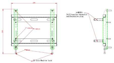 Кронштейн настенный HikVision DS-DM1940W для мониторов 40”