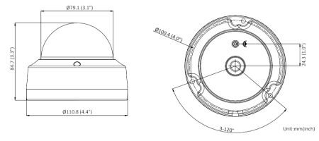 Антивандальная IP-видеокамера 2Мп HikVision DS-2CD2123G2-IS(D) (2.8 мм) с AcuSense и EXIR-подсветкой до 30м