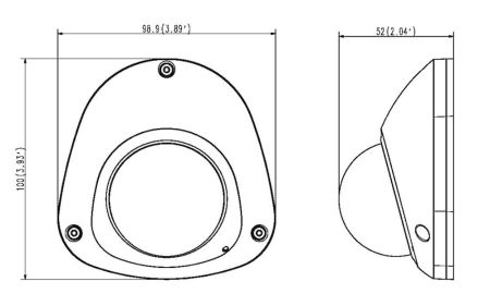 Антивандальная сетевая IP-видеокамера 2Мп Wisenet XNV-6022R (3.6 мм) с ИК подсветкой 15 м