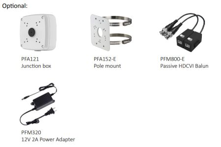 HD-CVI видеокамера 2Мп Dahua DH-HAC-HFW3231EP-ZH
