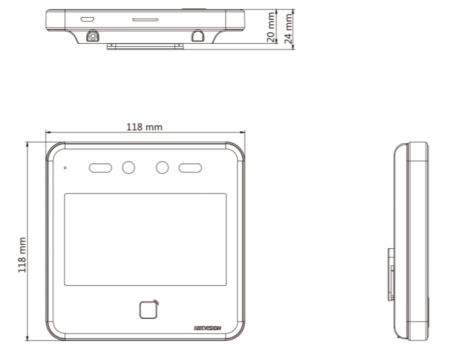Биометрический терминал доступа HikVision DS-K1T642EW по распознаванию лиц