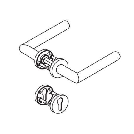 Комплект нажимных ручек dormakaba CORE 8906 / 6501 / 6612