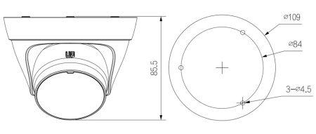 IP-видеокамера 4Мп Dahua DH-IPC-HDW1431T1P-0280B-S6 с ИК-подсветкой 30 м IP-видеокамера 4Мп Dahua DH-IPC-HDW1431T1P-0280B-S6 с ИК-подсветкой 30 м