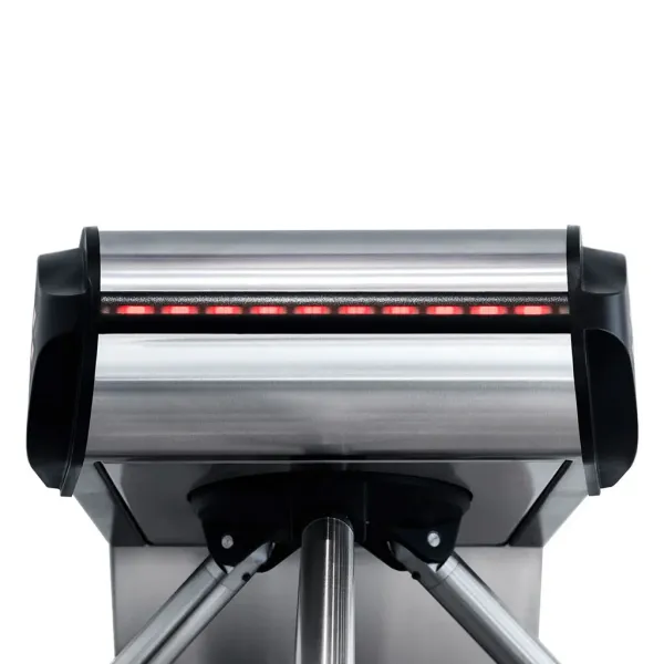 Электронная проходная PERCo KT08.9A из нержавеющей стали, с автоматическими планками Антипаника