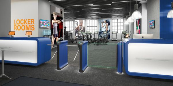 Моторизованная калитка Magnetic mSwing с стеклянной створкой 994x1000 мм