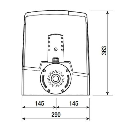 Привод 24 В Came BXV10AGS для откатных ворот до 1000 кг