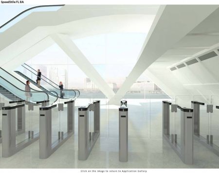 Автоматизированная проходная Gunnebo SpeedStile FL BA с корпусом 1500 мм