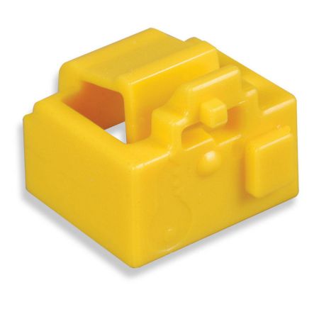Заглушка на порты RG45 Siemon LockIT LL-05, желтая (упаковка 10 шт., 1 ключ)