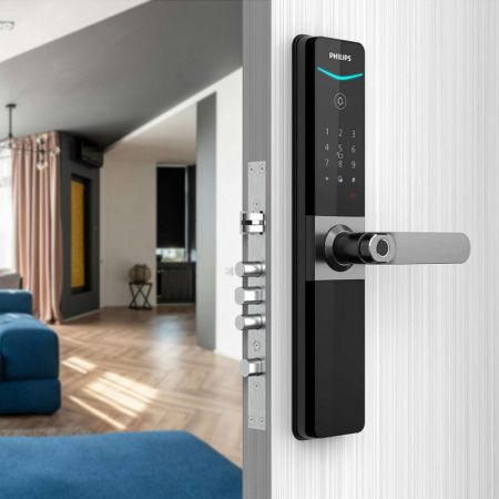 Электронный замок биометрический Philips Easykey DDL610-5HBS с распознаванием отпечатков пальца