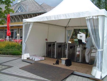 Двухштанговый тумбовый турникет Gotschlich Calypso 2-Arm (6CAL2AEC)