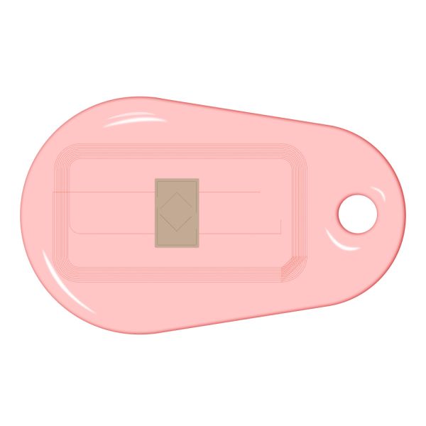 Бесконтактный RFID-брелок SMARTTAG Caramel Mifare 4k, прозрачный
