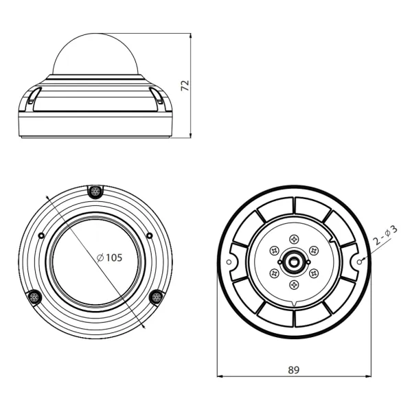 IP-видеокамера 5Мп Rubezh RV-3NCF5366R (6.0)