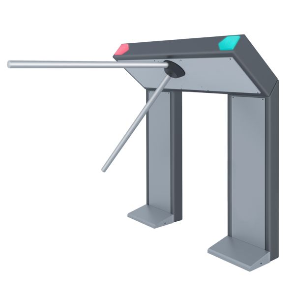 Турникет-дуопод моторизованный двухстоечный STOP-COVID-счетчик Rusgate T2-M-BF v.1.2 (с автоматическими планками Антипаника)