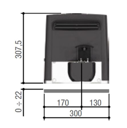Комплект автоматики Came BX708AGS combo KIT для откатных ворот (BX708 KIT)