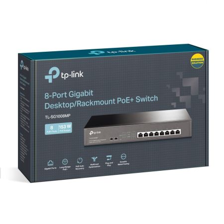 Коммутатор PoE+ TP-Link TL-SG1008MP