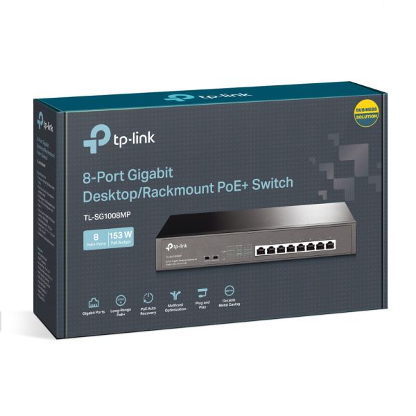 Коммутатор PoE+ TP-Link TL-SG1008MP