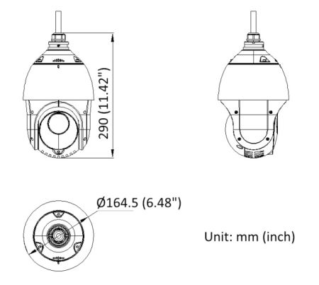 Уличная скоростная PTZ IP-видеокамера 2Мп HikVision DS-2DE4225IW-DE(T5) с алгоритмом Deep learning